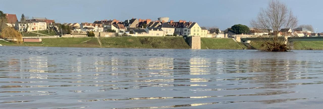 La Vue Loire Maison Saint-Denis-de lʼHôtel Kültér fotó